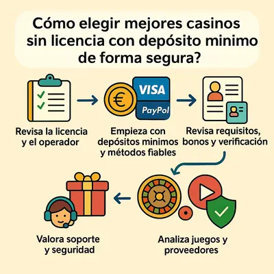 casinos con depósito mínimo sin licencia